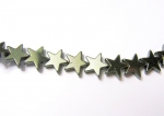8 x 2 mm Hämatit Perlen  Sterne Kurzstrang